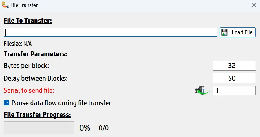 SerialTool Serial Port file Transfer